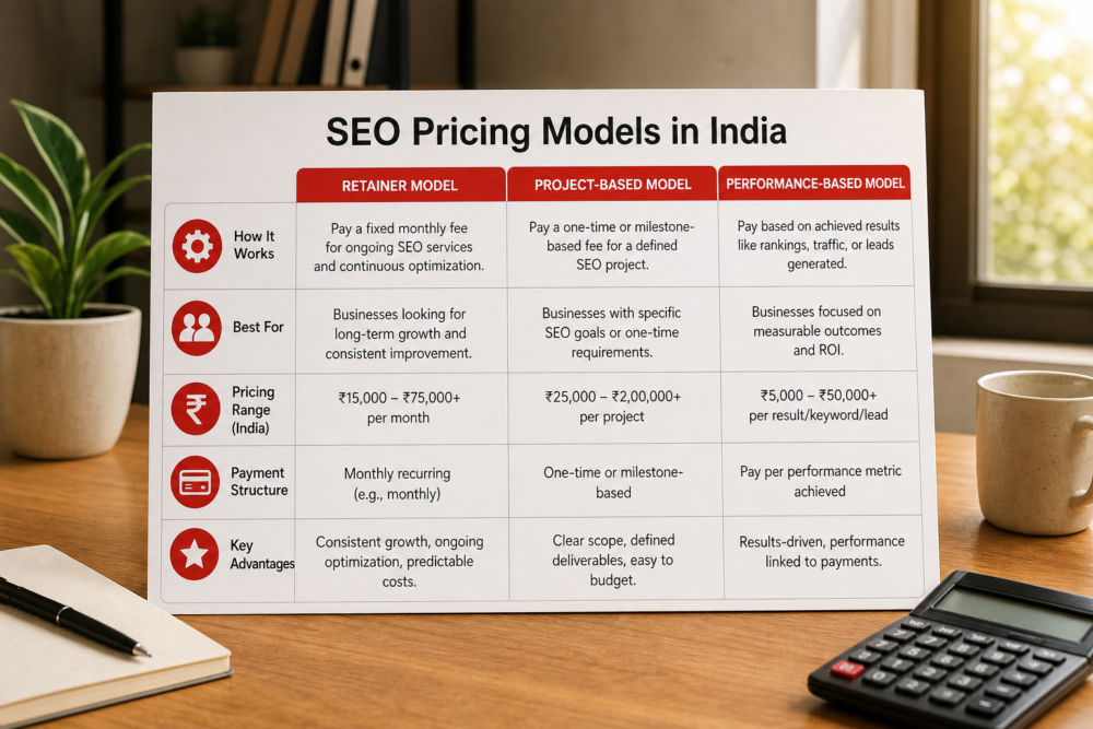Understanding SEO Pricing in India (2026)